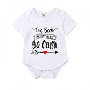 Newborn Baby Boys Girls Bodysuit I'm Going to Be A Big Cousin/Brother Bodysuit Romper/Tee Shirt no..