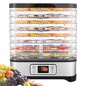 Food Dehydrator Machine now 50.0% off , 400W Electric Fruit Dryer with 8 Trays, Digital Timer and ..