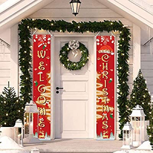30.0% off Outdoor Christmas Decorations for Home - Modern Farmhouse Christmas Decor - Welcome Merr..