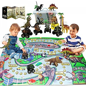 Pickwoo Dinosaur Toy Figure w/ Activity Play Mat & Trees now 40.0% off , 46''× 32'' Large Play Mat..