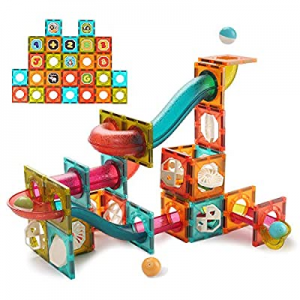 CUTE STONE Magnetic Tiles Magnetic Blocks Building Toys Marble Run STEM Toys for Kids now 30.0% of..
