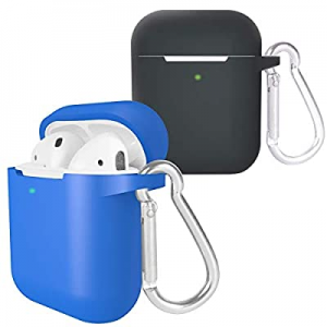 AirPods 2 Case,Silicone Protective Cover Skin, Soft Cover Skin & 3mm Extra Thickened Case for Apple