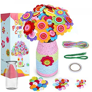 Lamly Zone Flower Craft Kit for Kids  now 50.0% off , Fun DIY Activity for Children Flower Bouquet..