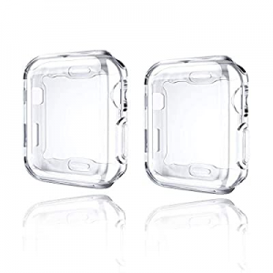 [2 Pack] Poowear Case for Apple Watch Series 5 / Series 4 Screen Protector 40mm - All Around Protect