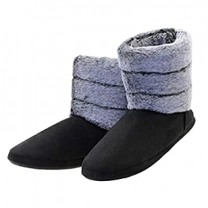50.0% off Vonair Women's Bootie Slippers Comfy Warm Plush Lining Ankle Boot Slippers Memory Foam W..