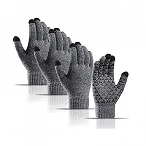 2 Pair Winter Gloves, Newest Windproof Warm Touchscreen Gloves Men Women now 50.0% off 