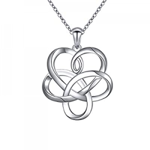 40.0% off 925 Sterling Silver Good Luck Irish Celtic Knot Love Knot Infinity Knot Pendant Necklace..