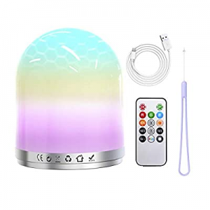 One Day Only！Night Lights for Kids now 60.0% off ,Remote Control Night Light Dimmable RGB Color Ch..