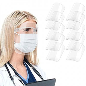 60.0% off XDhope Anti Air Dust Cover Safety Face Shields with Glasses Frames Reusable Glasses Styl..