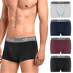 50.0% off EKQ Mens Boxers Ttrunks Underwear 4 Pack Boxer Shorts for Men Cotton Breathable Stretch ..