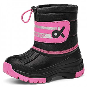 55.0% off Kids Snow Boots Boys & Girls Winter Boots Lightweight Waterproof Cold Weather Outdoor Bo..
