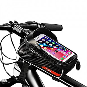 CS Force Bike Phone Mount Bag now 70.0% off , Waterproof Bike Front Frame Bag, Bike Phone Holder C..