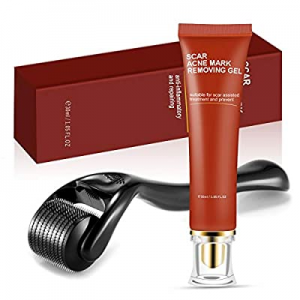 Scar Rmoval Gel Derma Roller for Acne Scars Stretch Mark Removal, Acne Scar Remover Gel Micro Needle