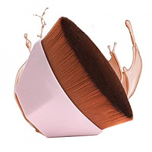 Flat Flawless Foundation Brush for Liquid Makeup,Kabuki Blending Makeup Brush with Travel Case,BobiB