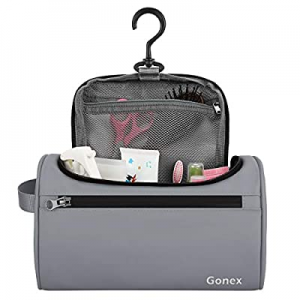 Gonex Travel Toiletry Bag for Men Women, Hanging Cosmetic Makeup Organizer Bags, Portable Waterproof