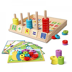 Lydaz Wooden Puzzles Counting Toys now 50.0% off , Montessori Preschool Learning Educational Math ..