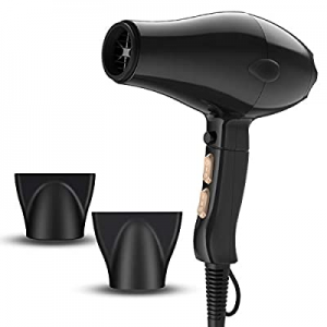 1800W Ionic Hair Dryer, Professional Salon Blow Dryer(Powerful AC Motor) with Lightweight + Compact