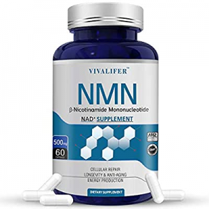NMN Supplement, 500MG Nicotinamide Mononucleotide Capsules for Supports Anti-Aging, Longevity and En
