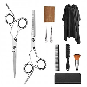 Hair Cutting Scissors Set, Professional Barber Hair Scissors,Thinning Scissor Stainless Steel Hair C