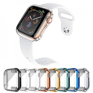 IFECCO 8 Pack 42mm Watch Screen Protector Case for Apple Watch Series 3/2/1, TPU Full Protective HD 