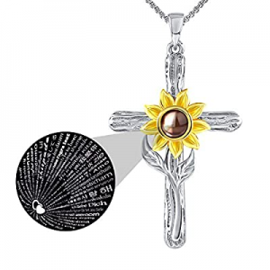 One Day Only！SNZM Sunflower Necklace for Women Girlfriend now 51.0% off , You are My Sunshine Jewe..