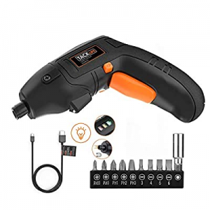 One Day Only！Electric Screwdriver now 30.0% off , 4V Max Cordless Screwdriver Rechargeable with Mi..