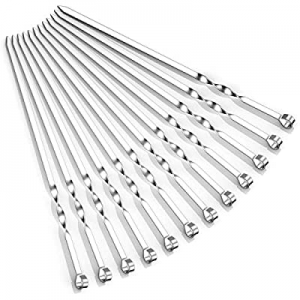 AmazeFan Barbecue Skewers now 50.0% off , Stainless Steel Kabob Skewers, 16” Length Thick Kabob Sk..