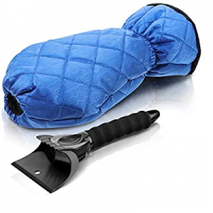 65.0% off ELUTO Ice Scraper Mitt for Car Windshield Snow Scraper Glove Waterproof Snow Remover Lin..