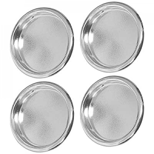4 Pack Closet Door Finger Pull 2-1/8'' Chrome Silver now 51.0% off , Easy Snap-in Circular Mortise..