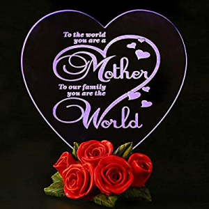 Mothers Day Gifts Birthday Presents for Mom Color Changing LED Cake Toppers now 50.0% off 