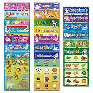 20 Educational Preschool Posters for Kids Toddlers Learning Kindergarten Classroom now 50.0% off ,..