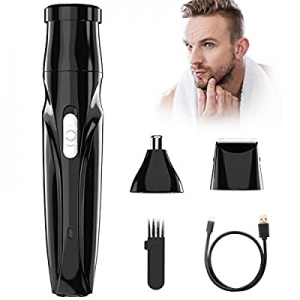 3 in 1 Nose Hair Trimmer Facial Body Hair Trimmer USB Rechargeable Painless Ear Hair Trimmer for Men