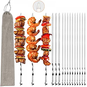 One Day Only！40.0% off VIBOLA Barbecue Skewers for Barbecue，Gril，Kebab，Appetizer，Marshmallows，Choc..