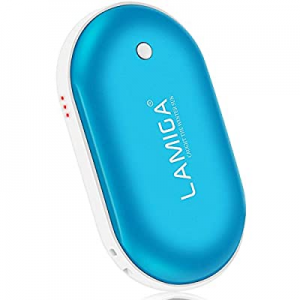 LAMIGA Hand Warmers now 55.0% off , Portable Rechargeable Hand Warmer/Power Bank, 5200mAh, Input/O..