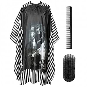 PLYRFOCE Professional Barber Salon Cape Haircut Cover Hairdresser Hair Holder Comb Kit Hair Cutting