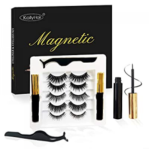 30.0% off KallyHair Magnetic Eyelashes with Eyeliner 5 Pairs Natural Look Magnetic Lashes Kit of 5..