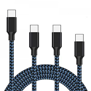 USB Type C Cable 4Pack (3/6/6/10FT) Nylon Braided USB C Cable Fast Charger Charging Cord Compatible 