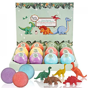 Kids Surprise Bath Bombs with Dino Toys Inside. Large Natural Bath Bombs for Kids with Toys Inside.1