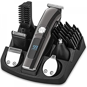 Hair clipper Man's grooming kit Beard trimmer Nose hair trimmer, 6 In 1 Professional Cordless Electr
