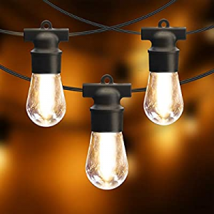Outdoor String Lights now 25.0% off , 48FT LED String Lighting Waterproof Commercial Grade Patio L..