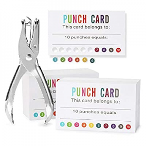 40.0% off ONEDONE Reward Punch Cards (Pack of 200) Behavior Incentive Awards for Kids Students Tea..