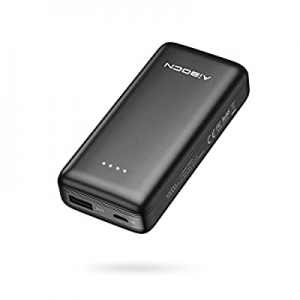 Aibocn Power Bank Smaller & Lighter, 2.4A Charging Tech External Backup Portable Travel Charger for 