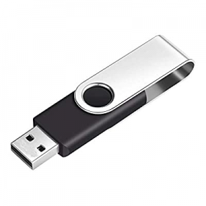 64GB USB Flash Drive 1PCS, EASTBULL USB 2.0 Thumb Drive Swivel USB Stick Memory Stick Metal Pen Driv