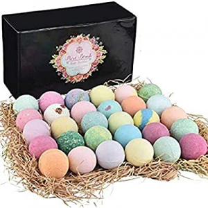 Bulk Bath Bombs Gift Set - 30 Bath Bomb Set by Pure Bomb - Bath Bombs for Kids, Women & Men! Moistur
