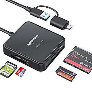 SD Card Reader USB C to Micro SD Card Reader Supports CF/CFI/TF, SDXC/SDHC/SD,MMC/Micro SDXC/Micro S