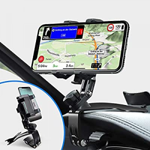 Car Phone Holder Mount, Phone Car Holder with Upgrade 360 Degree Rotation Dashboard Universal &Adjus
