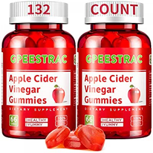 Apple Cider Vinegar Gummies for Detox Cleanse Weight Loss and Immunity Support, GPEESTRAC ACV Vitami