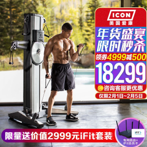 立减CNY￥200,美国爱康ICON 综合训练器 家用静音立式有氧力量拉伸训练商用19916健身器材 运动器材 健身