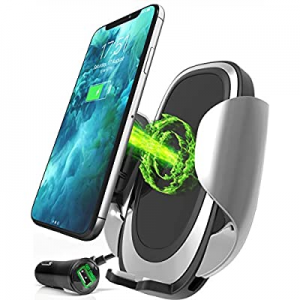 CarKit 3-in-1 Fast Wireless Charging Car Mount [with QC 3.0 Car Charger] 10W/7.5W - Dashboard, AIR V