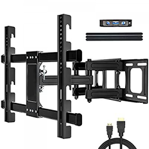 JUSTSTONE TV Wall Mount Full Motion TV Bracket with Height Setting for Most 37-86 Inch LED LCD OLED 